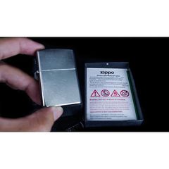 Bật lửa Zippo 207 Street Chrome Chính Hãng Mỹ - Bật Lửa Chống Gió, Thiết Kế Xước Bụi, Bảo Hành Trọn Đời, Quà Tặng Ý Nghĩa