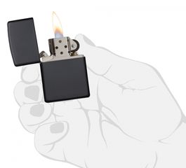 Bật Lửa Zippo Black Matte 218 Chính Hãng Mỹ - Bật Lửa Chống Gió, Chất Lượng Cao, Quà Tặng Hoàn Hảo cho Fan Zippo
