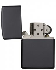 Bật Lửa Zippo Black Matte 218 Chính Hãng Mỹ - Bật Lửa Chống Gió, Chất Lượng Cao, Quà Tặng Hoàn Hảo cho Fan Zippo