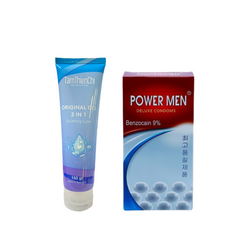 Gel bôi trơn Tâm Thiện Chí 150g & Bao cao su Powermen Ngọc trai Hộp 12