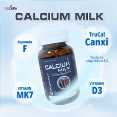 Viên Uống Hỗ Trợ Xương Khớp Calcium Milk - Bổ Sung Canxi và Vitamin D Để Phát Triển Chiều Cao cho Trẻ Em và Người Cao Tuổi