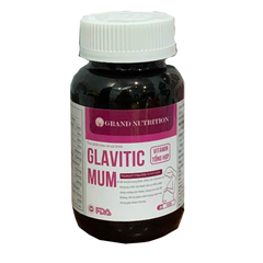 Glavitic Mum Vitamin Tổng Hợp Hỗ Trợ Tăng Cường Sức Khỏe Mẹ Bầu