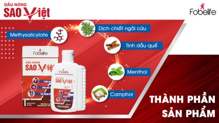 Dầu Nóng Sao Việt Giảm Đau Nhức Xương Khớp, Bong Gân, Hỗ Trợ Đau Cơ, Giảm Bầm Tím - Chai Xoa Bóp Cầm Tay Tiện Lợi