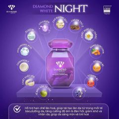 Viên Uống Dưỡng Trắng Da Diamond White Day & Night - Hỗ Trợ Làm Sáng Da Ngày Và Đêm, Cải Thiện Độ Ẩm Và Đàn Hồi Da