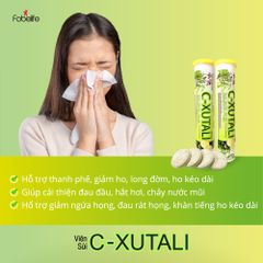 Viên sủi Xuyên Tâm Liên C-Xutali hỗ trợ giảm ho
