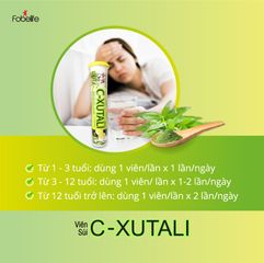 Viên sủi Xuyên Tâm Liên C-Xutali hỗ trợ giảm ho