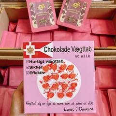 Kẹo Socola Giảm Cân Chính Hãng Đan Mạch Chokolade Vaegttab hộp 40 viên 76883
