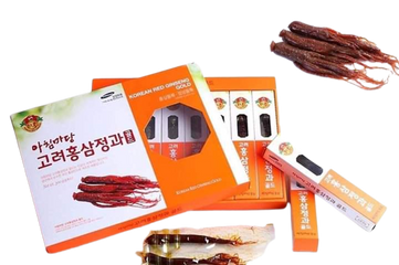 Hồng Sâm Tẩm Mật Ong Nguyên Củ Achimmadang Hàn Quốc - Hộp 8 Củ 300g Giúp Tăng Cường Sức Khỏe và Giảm Mệt Mỏi