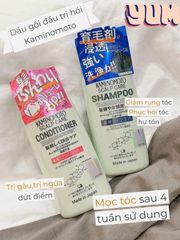Bộ Dầu Gội Và Dầu Xả Hỗ Trợ Mọc Tóc Kaminomoto Nhật Bản 77044