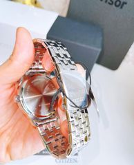 Đồng hồ nam Citizen Sun Moon Titanium mặt tròn trắng bạc sang trọng - Chống nước 50m, lịch tuần trăng, thiết kế hiện đại.