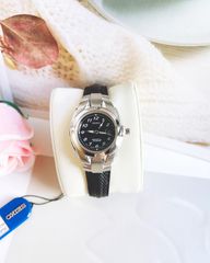 Đồng hồ nữ Seiko black leather style Hublot đẹp tuyệt