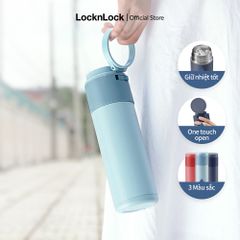 Bình Giữ Nhiệt Lock&Lock Hidden Moon LHC3275 490ml - Chống Bỏng, Dễ Dàng Mang Theo, Nắp Một Chạm, Thiết Kế Thông Minh