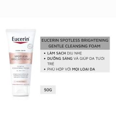 Sữa Rửa Mặt Eucerin Spotless Brightening Cleansing Foam 150g - Sản Phẩm Dưỡng Trắng Da, Giúp Sáng Và Giảm Thâm Nám, Nhập Khẩu Đức
