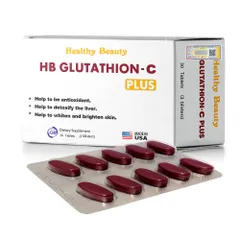 Viên Uống hỗ trợ giảm nám, trắng da, khỏe gan HB Glutathion-C của Mỹ