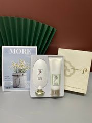 Bộ Tẩy Da Chết Whoo Brightening Peeling Gel & Sữa Rửa Mặt - Giúp Làm Sáng Da, Làm Sạch Sâu, Duy Trì Độ Ẩm, Ngăn Ngừa Sạm Nám
