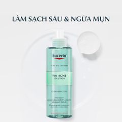 Sữa Rửa Mặt Eucerin ProAcne Solution Gel 200ml - Dưỡng Sạch Da Dầu Mụn, Không Chất Tẩy Rửa, An Toàn Cho Da Nhạy Cảm