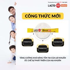 Men Vi Sinh Lacto-Fit Gold Hỗ Trợ Đường Ruột Khỏe Mạnh (30 gói x 2g)