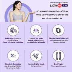 Men Vi Sinh Hàn Quốc Lacto-Fit Slim Hỗ Trợ Giảm Cân (60 gói x 2g)