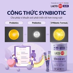 Men Vi Sinh Hàn Quốc Lacto-Fit Slim Hỗ Trợ Giảm Cân (60 gói x 2g)