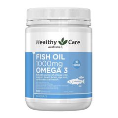 Dầu Cá Omega 3 Healthy Care Fish Oil 1000mg Của Úc, 400 viên.
