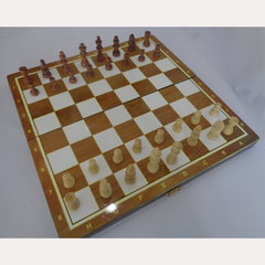 Bàn Cờ Hộp Gỗ Super King Thiết Kế Chuẩn Quốc Tế, Quân cờ cao 5,4 cm