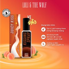 Xịt Thơm Miệng Kissing Spray Loli The Wolf Vị Đào 20ml
