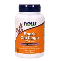 NOW Shark Cartilage 750mg - 100 viên - Nhập Mỹ