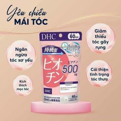 Viên Uống Biotin DHC 60 Ngày - Hỗ Trợ Mọc Tóc, Ngừa Rụng Tóc Từ Nhật Bản, Tăng Cường Sức Khỏe Da Tóc