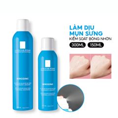 Xịt Khoáng La Roche-Posay Serozinc 300ml - Giúp Giảm Viêm, Làm Dịu Da, Phục Hồi Da Dầu Mụn, Dành Cho Da Nhạy Cảm
