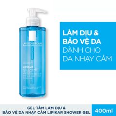 Sữa Tắm La Roche-Posay Lipikar 400ml - Gel Tắm Dịu Nhẹ Cho Da Nhạy Cảm, Giúp Làm Sạch và Bảo Vệ Da, An Toàn Cho Trẻ Em