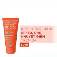 Kem Chống Nắng SVR Sun Secure Blur SPF50 50mL - Dưỡng Da 2in1, Che Khuyết Điểm, Bảo Vệ Da Tốt Nhất cho Mọi Loại Da
