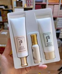 Set Kem Chống Nắng Nâng Tone Whoo - SPF 50+ PA++++, 3 Sản Phẩm Chăm Sóc Da Trắng Sáng, Dưỡng Ẩm, Bảo Vệ Da Mịn Màng Từ Hàn Quốc