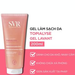 Sữa Rửa Mặt SVR Topialyse Gel Lavant 200mL - Dành Cho Da Khô, Nhạy Cảm, Dịu Nhẹ, Không Chứa Xà Phòng, Hương Trái Cây Thoải Mái