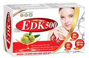 Viên Uống EDK500 Giúp Bổ Sung Vitamin E