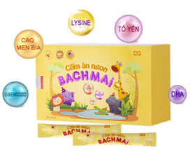 Cốm ăn ngon Bạch Mai new Hộp 30 gói giúp bé ăn ngon miệng