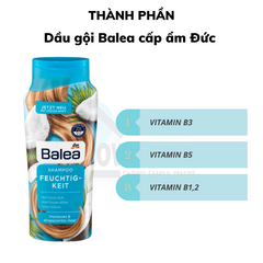 Dầu gội cấp ẩm Balea Shampoo Feuchtig-keit Đức 300ml