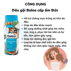 Dầu gội cấp ẩm Balea Shampoo Feuchtig-keit Đức 300ml