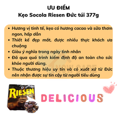 Kẹo Socola thương hiệu Riesen nội địa Đức túi 377g