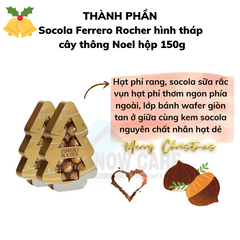 Socola Ferrero Rocher hình tháp cây thông Noel hộp 150g