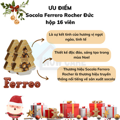 Socola Ferrero Rocher hình tháp cây thông Noel hộp 150g