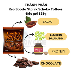 Kẹo Socola Storck Schoko Toffees Đức gói 325g