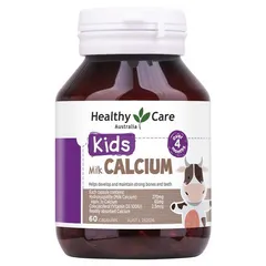 Canxi từ sữa bò non Healthy Care Milk Calcium lọ 60 viên