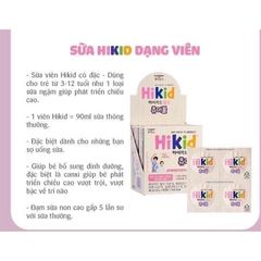 Sữa Hikid dạng viên Hàn Quốc hộp 60 viên
