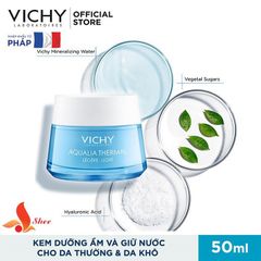 Kem Dưỡng Ẩm Vichy Aqualia Thermal Light Cho Da Thường và Da Khô