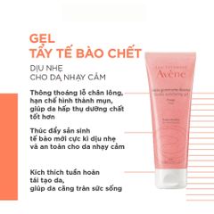 Tẩy Tế Bào Chết Avene Gentle Exfoliating Gel 75mL Cho Da Nhạy Cảm