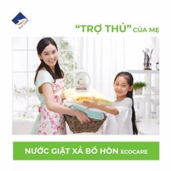 Nước giặt xả hữu cơ bồ hòn Ecocare tinh dầu hoa Nhài
