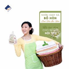 Nước giặt xả hữu cơ bồ hòn Ecocare tinh dầu hoa Nhài