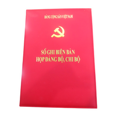 Sổ ghi biên bản họp đảng bộ Chi bộ ( Bìa da màu đỏ)