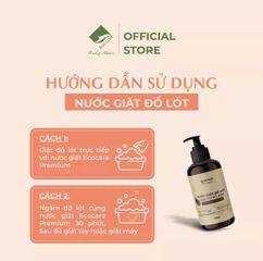 Nước giặt đồ lót hữu cơ bồ hòn Ecocare hương Cam Bạc Hà 300ml
