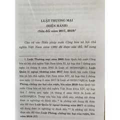 Luật Thương mại (Hiện hành) (Sửa đổi năm 2017, 2019)